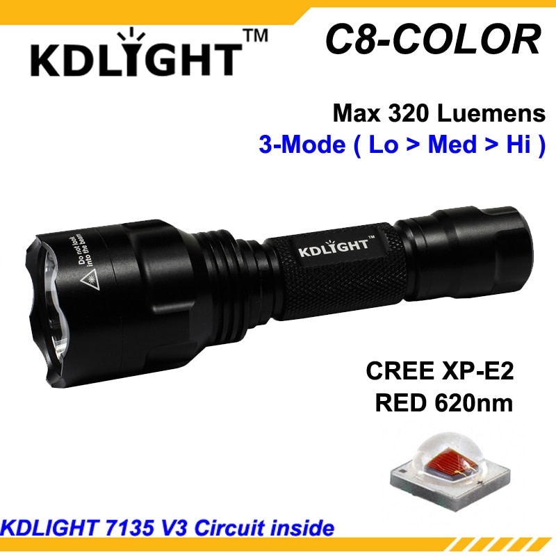 KDLITKER C8-COLOR Cree XP-E2  LED , ķ..